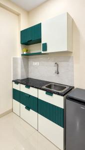 Kitchen Image of 450 Sq.ft 1 BHK Apartment / Flat for rent in Scheme No 114 Indore for Rs. 18000