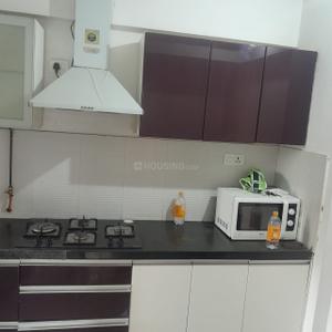Kitchen Image of 750 Sq.ft 1.5 BHK Apartment / Flat for rent in Long Island, Charholi Budruk Pune for Rs. 25000
