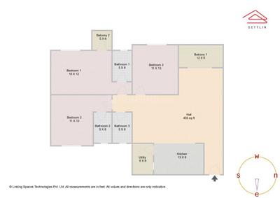 Image of 1805 Sq.ft 3 BHK Apartment / Flat for sale in Sumadhura Silver Ripples by Sumadhura Infracon Pvt Ltd, Whitefield, Bengaluru for Rs. 24000000