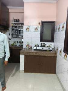 Kitchen Image of 580 Sq.ft 2 BHK Builder Floor for rent in New Ashok Nagar New Delhi for Rs. 18000