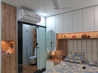 Bedroom Image of 500 Sq.ft 1 RK Builder Floor for rent in Patel Nagar New Delhi for Rs. 20000