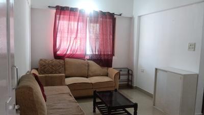 Living Room Image of 550 Sq.ft 1 BHK Apartment / Flat for rent in Magarpatta Heliconia, Hadapsar Pune for Rs. 28000