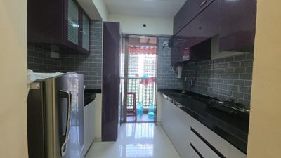 Kitchen Image of 680 Sq.ft 2 BHK Apartment / Flat for rent in Raunak City, Kalyan West Kalyan for Rs. 25000