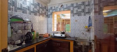 Kitchen Image of 980 Sq.ft 3 BHK Apartment / Flat for sale in Haltu Kolkata for Rs. 4500000