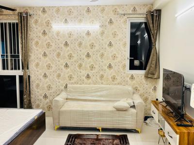Bedroom Image of 560 Sq.ft 1 RK Apartment / Flat for rent in Paradise At Brigade Cornerstone Utopia, Varthur Bengaluru for Rs. 30000