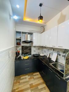 Kitchen Image of 525 Sq.ft 2 BHK Builder Floor for rent in Uttam Nagar New Delhi for Rs. 14000