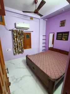 Bedroom Image of 450 Sq.ft 1 BHK Builder Floor for rent in Barasat Kolkata for Rs. 12500