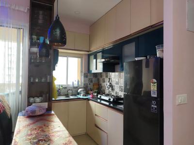 Kitchen Image of 900 Sq.ft 3 BHK Apartment / Flat for rent in Alcove New Kolkata Sangam, Serampore Hooghly for Rs. 30000