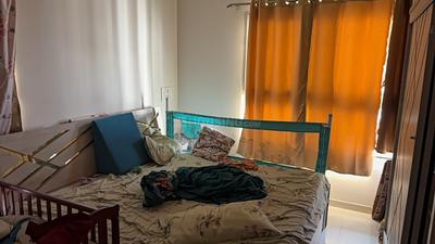 Bedroom Image of 1500 Sq.ft 3 BHK Apartment / Flat for rent in Godrej Infinity, Mundhwa Pune for Rs. 45000