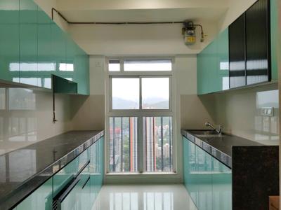 Kitchen Image of 2400 Sq.ft 4 BHK Apartment / Flat for sale in Sheth Avalon, Thane West Thane for Rs. 51000000