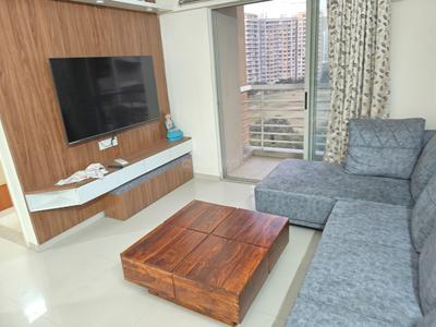 Living Room Image of 1080 Sq.ft 2 BHK Apartment / Flat for rent in Adani The Meadows, Shantigram Ahmedabad for Rs. 37000