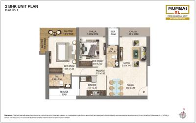 Image of 850 Sq.ft 2 BHK Apartment / Flat for sale in ANCHOR RESIDENCY, Malad West, Mumbai for Rs. 13900000