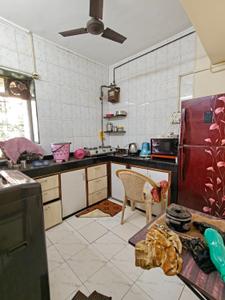 Kitchen Image of 580 Sq.ft 1 BHK Apartment / Flat for rent in Tulsidham Complex, Thane West Thane for Rs. 29000
