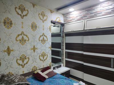 Bedroom Image of 430 Sq.ft 1 BHK Apartment / Flat for rent in Bhakti Park, Kasarvadavali Thane for Rs. 18250