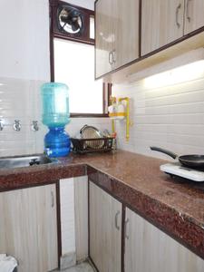 Kitchen Image of 300 Sq.ft 1 BHK Independent House for rent in South Extension II New Delhi for Rs. 25000