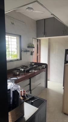 Kitchen Image of 1000 Sq.ft 2 BHK Builder Floor for rent in Thergaon Pune for Rs. 21000