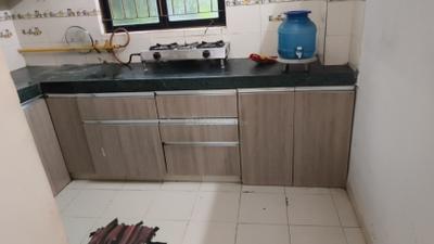 Kitchen Image of 990 Sq.ft 1 BHK Apartment / Flat for rent in Makarba Ahmedabad for Rs. 16511
