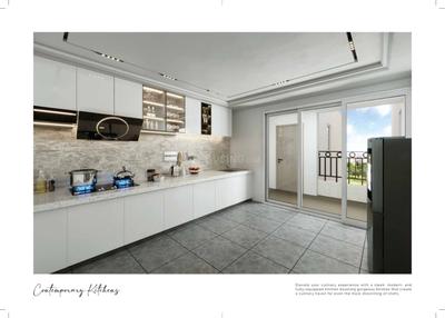 Kitchen Image of 2250 Sq.ft 4 BHK Apartment / Flat for sale in Valencia Towers Phase 2, Gomti Nagar Lucknow for Rs. 27312500