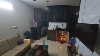 Living Room Image of 710 Sq.ft 2 BHK Apartment / Flat for rent in Bren Northern Lights, Kogilu Bengaluru for Rs. 28000