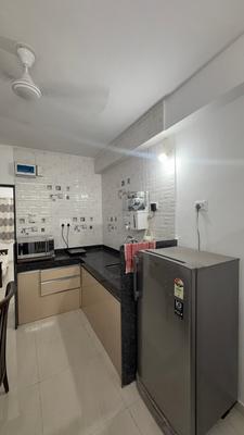 Kitchen Image of 570 Sq.ft 1 BHK Builder Floor for rent in Gokhalenagar Pune for Rs. 25500
