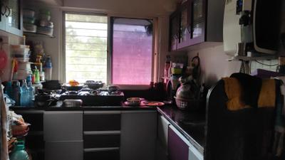 Kitchen Image of 550 Sq.ft 1 BHK Apartment / Flat for sale in Nirman Vrindavan Gardens, Shramik Nagar Nashik for Rs. 2300000