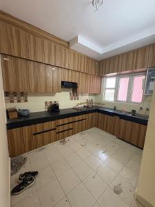 Kitchen Image of 1365 Sq.ft 3 BHK Apartment / Flat for rent in UPAVP Ganga Yamuna And Hindon Enclave, Siddharth Vihar Ghaziabad for Rs. 26000