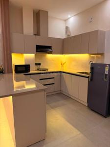 Kitchen Image of 750 Sq.ft 1 BHK Apartment / Flat for rent in Purvanchal Group Mecon Apartments, Sector 62 Noida for Rs. 9000