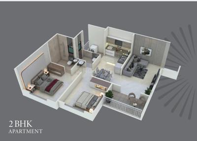 Image of 1054 Sq.ft 2 BHK Apartment / Flat for sale in Sai Siddha Lenora, Ravet, Pune for Rs. 6500000