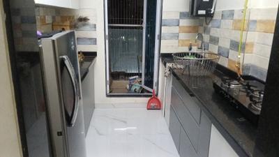 Kitchen Image of 680 Sq.ft 1 BHK Apartment / Flat for rent in Siddhi Highland Haven, Thane West Thane for Rs. 28000