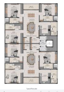 Image of 2135 Sq.ft 3 BHK Apartment / Flat for sale in Annanagar East, Chennai for Rs. 55900000