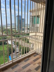 Balcony Image of 1650 Sq.ft 3 BHK Apartment / Flat for rent in Gami Asters, Ghansoli Navi Mumbai for Rs. 90000