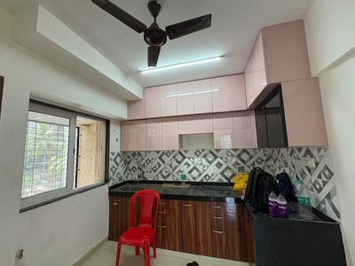 Kitchen Image of 530 Sq.ft 2 BHK Apartment / Flat for rent in Swastik Emerald, Vikhroli East Mumbai for Rs. 47000