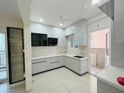 Kitchen Image of 2020 Sq.ft 3 BHK Apartment / Flat for rent in Rajapushpa Provincia, Narsingi Hyderabad for Rs. 80000