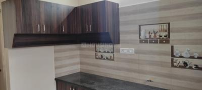 Kitchen Image of 680 Sq.ft 1 BHK Builder Floor for rent in Murugeshpalya Bengaluru for Rs. 25000