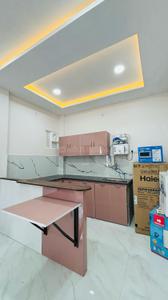 Kitchen Image of 650 Sq.ft 1 BHK Builder Floor for rent in Mahalakshmi Nagar Indore for Rs. 21000