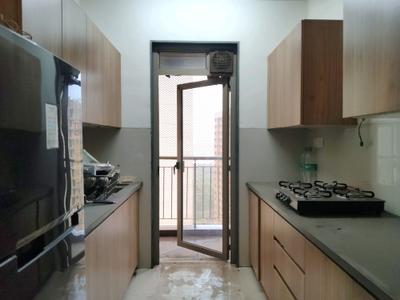 Kitchen Image of 960 Sq.ft 2 BHK Apartment / Flat for rent in Sudarshan Sky Garden, Kasarvadavali Thane for Rs. 31008