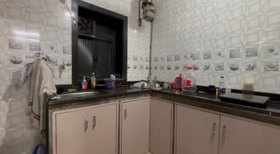 Kitchen Image of 550 Sq.ft 1 BHK Apartment / Flat for rent in Vashi Navi Mumbai for Rs. 25000