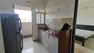 Kitchen Image of 610 Sq.ft 1 BHK Apartment / Flat for rent in Puraniks Aldea Espanola Phase VI, Mahalunge Pune for Rs. 26000