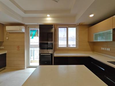 Kitchen Image of 5000 Sq.ft 4 BHK Builder Floor for rent in Hauz Khas New Delhi for Rs. 300000