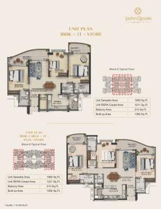 Image of 2250 Sq.ft 3 BHK Apartment / Flat for sale in Sushant Golf City, Lucknow for Rs. 17800000