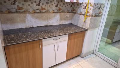 Kitchen Image of 844 Sq.ft 3 BHK Apartment / Flat for rent in Gaurs Siddhartham, Siddharth Vihar Ghaziabad for Rs. 27000