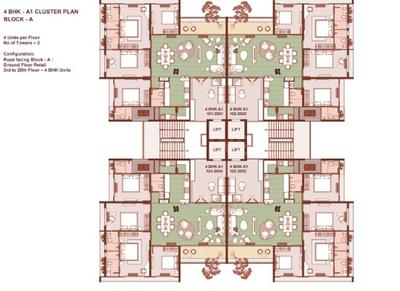 Image of 3600 Sq.ft 4 BHK Apartment / Flat for sale in South Bopal, Ahmedabad for Rs. 25000000
