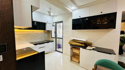 Kitchen Image of 1500 Sq.ft 3 BHK Apartment / Flat for sale in Adani Amogha, Shantigram Ahmedabad for Rs. 14000000