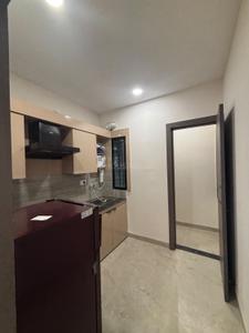 Kitchen Image of 600 Sq.ft 1 BHK Builder Floor for rent in Mahalakshmi Nagar Indore for Rs. 15000