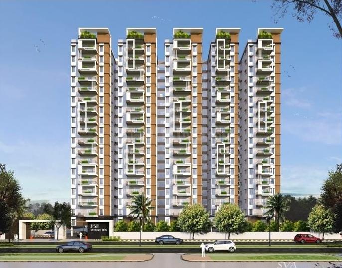 Image of 1810 Sq.ft 3 BHK Apartment / Flat for sale in The Garden View Apartments, Kollur, Hyderabad for Rs. 5500000