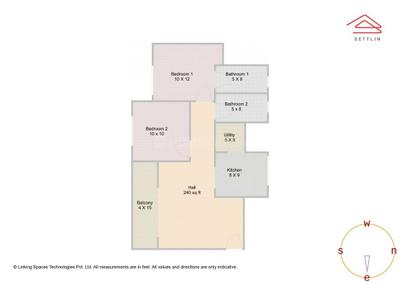 Image of 992 Sq.ft 2 BHK Apartment / Flat for sale in Godrej Splendour by Godrej Properties Ltd. , Whitefield, Bengaluru for Rs. 12350000