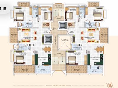 Image of 2200 Sq.ft 3 BHK Apartment / Flat for sale in Abhyankar Nagar, Nagpur for Rs. 23000000