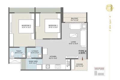 Image of 1809 Sq.ft 3 BHK Apartment / Flat for sale in Jagatpur, Ahmedabad for Rs. 7437000