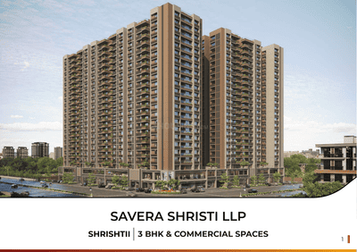 Image of 1000 Sq.ft 3 BHK Apartment / Flat for sale in Shristii, South Bopal, Ahmedabad for Rs. 11600000