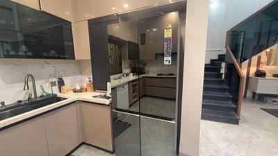 Kitchen Image of 2000 Sq.ft 3 BHK Independent House for rent in Mahalakshmi Nagar Indore for Rs. 70000